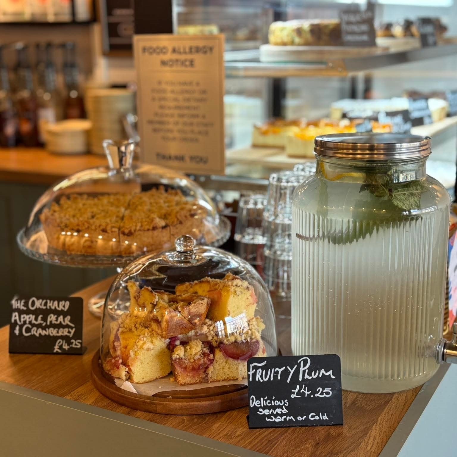 Photo of desserts on display