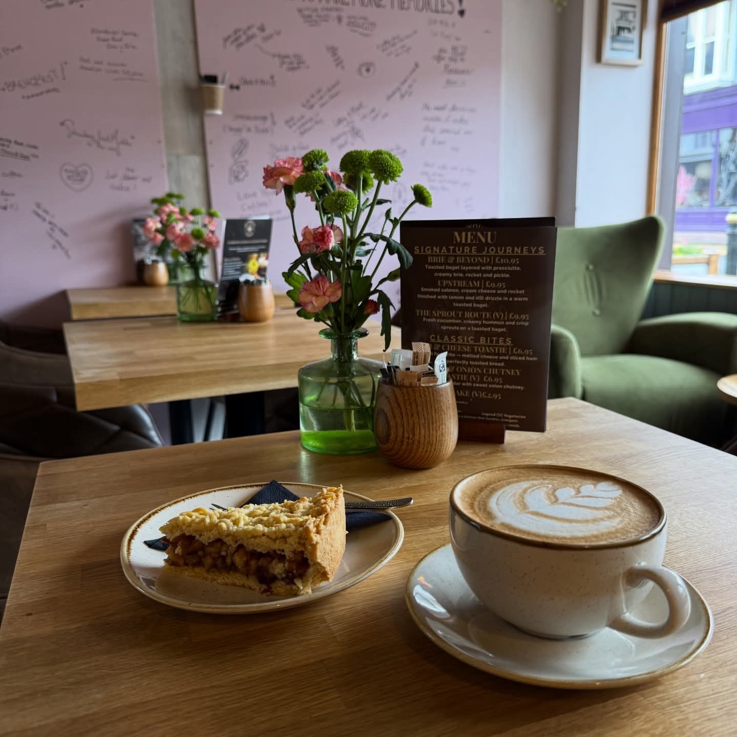Photo of coffee and dessert