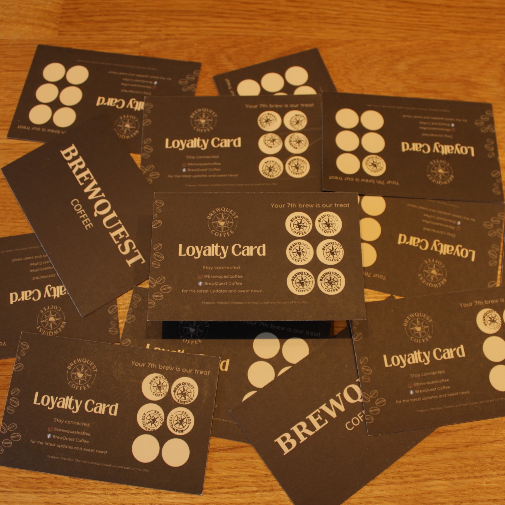 Photo of the loyalty cards